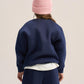 NAVY BLUE LITTLE ONES BOXY-FIT CREWNECK