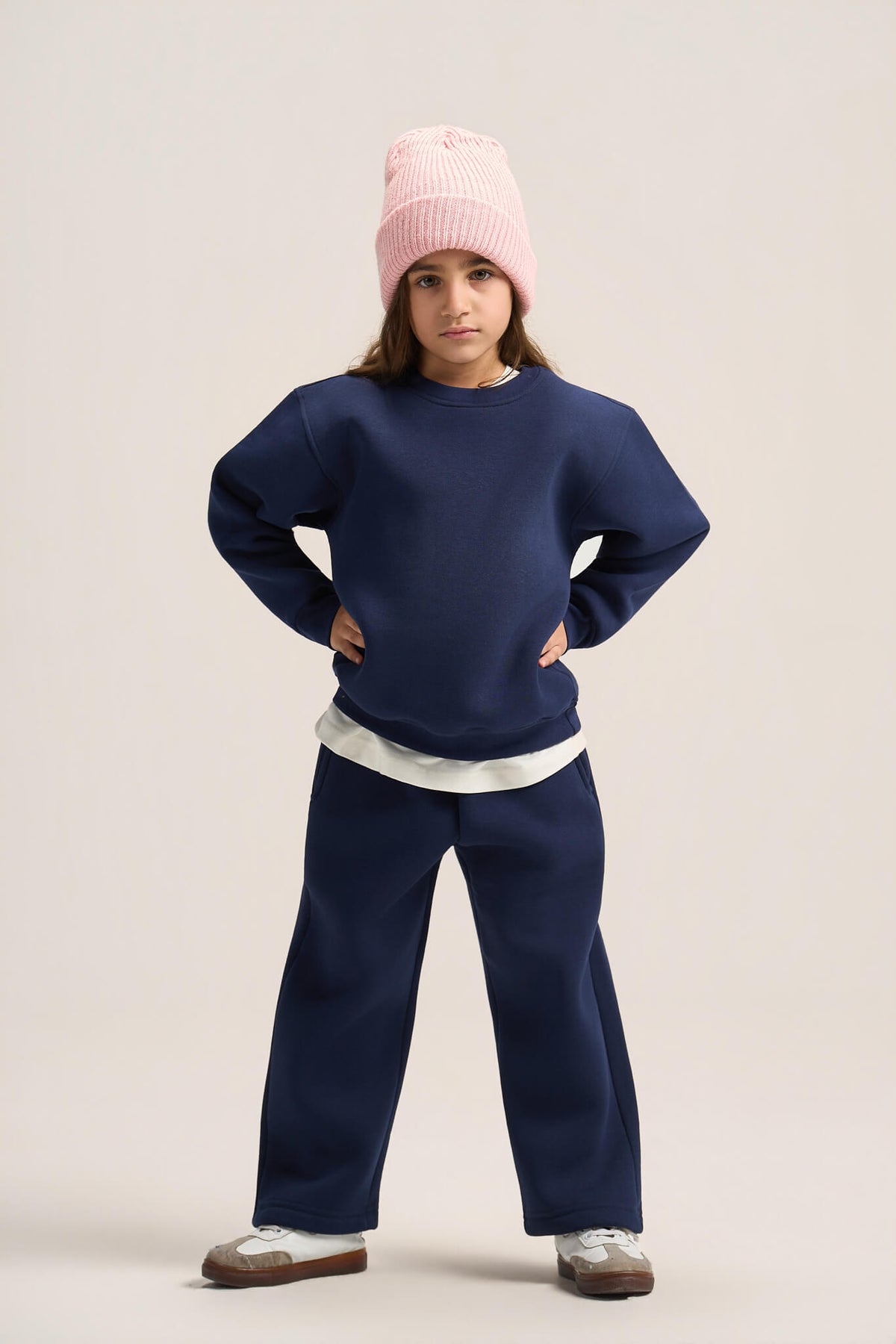 NAVY BLUE LITTLE ONES RELAXED-FIT SWEATPANT