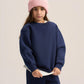 NAVY BLUE LITTLE ONES BOXY-FIT CREWNECK