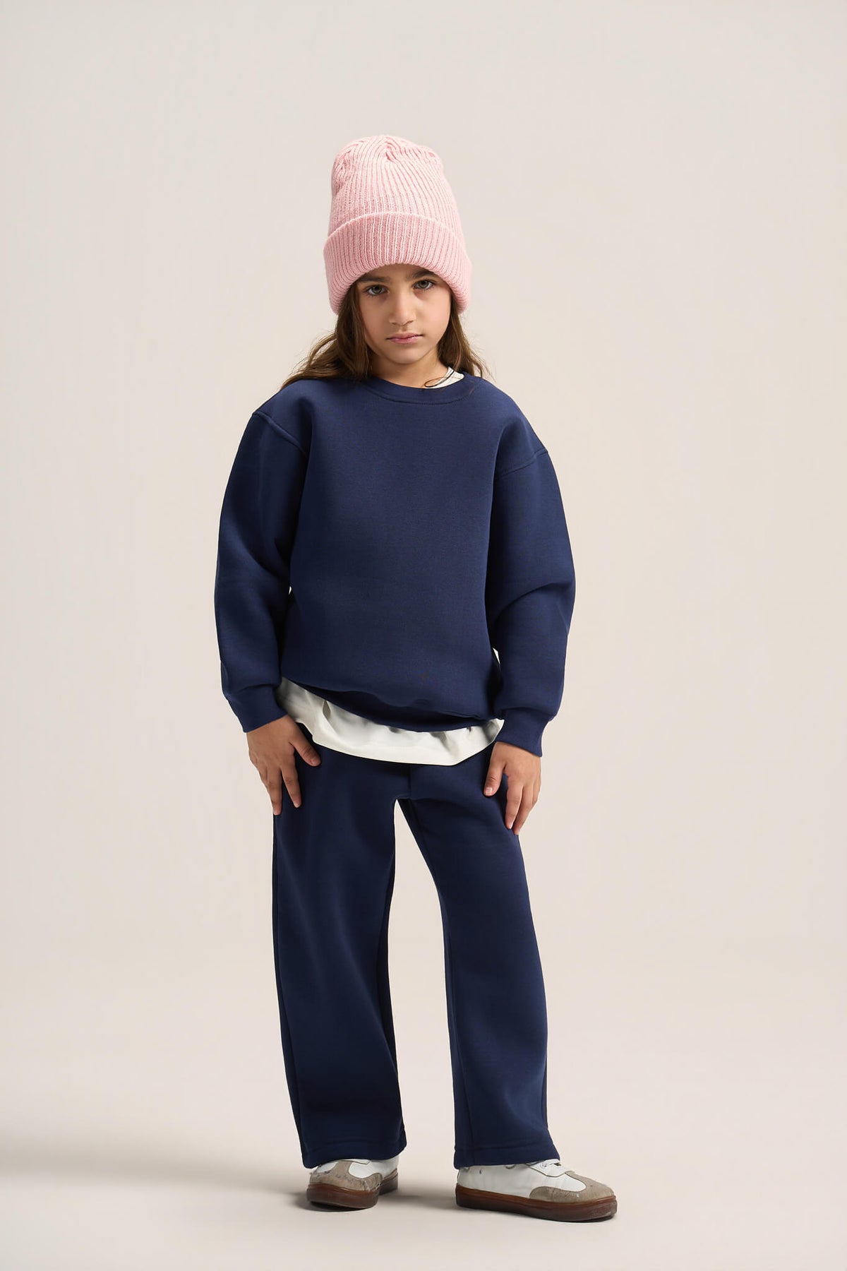 NAVY BLUE LITTLE ONES RELAXED-FIT SWEATPANT