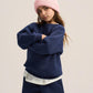 NAVY BLUE LITTLE ONES BOXY-FIT CREWNECK
