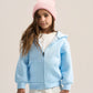 SKY BLUE LITTLE ONES ESSENTIAL ZIP UP HOODIE