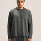 DARK GREY COZY KNIT PULLOVER