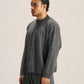 DARK GREY COZY KNIT PULLOVER