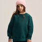 TEAL LITTLE ONES BOXY-FIT CREWNECK
