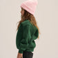 DARK GREEN LITTLE ONES BOXY-FIT CREWNECK