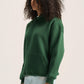 DARK GREEN OVER-SIZED HOODIE