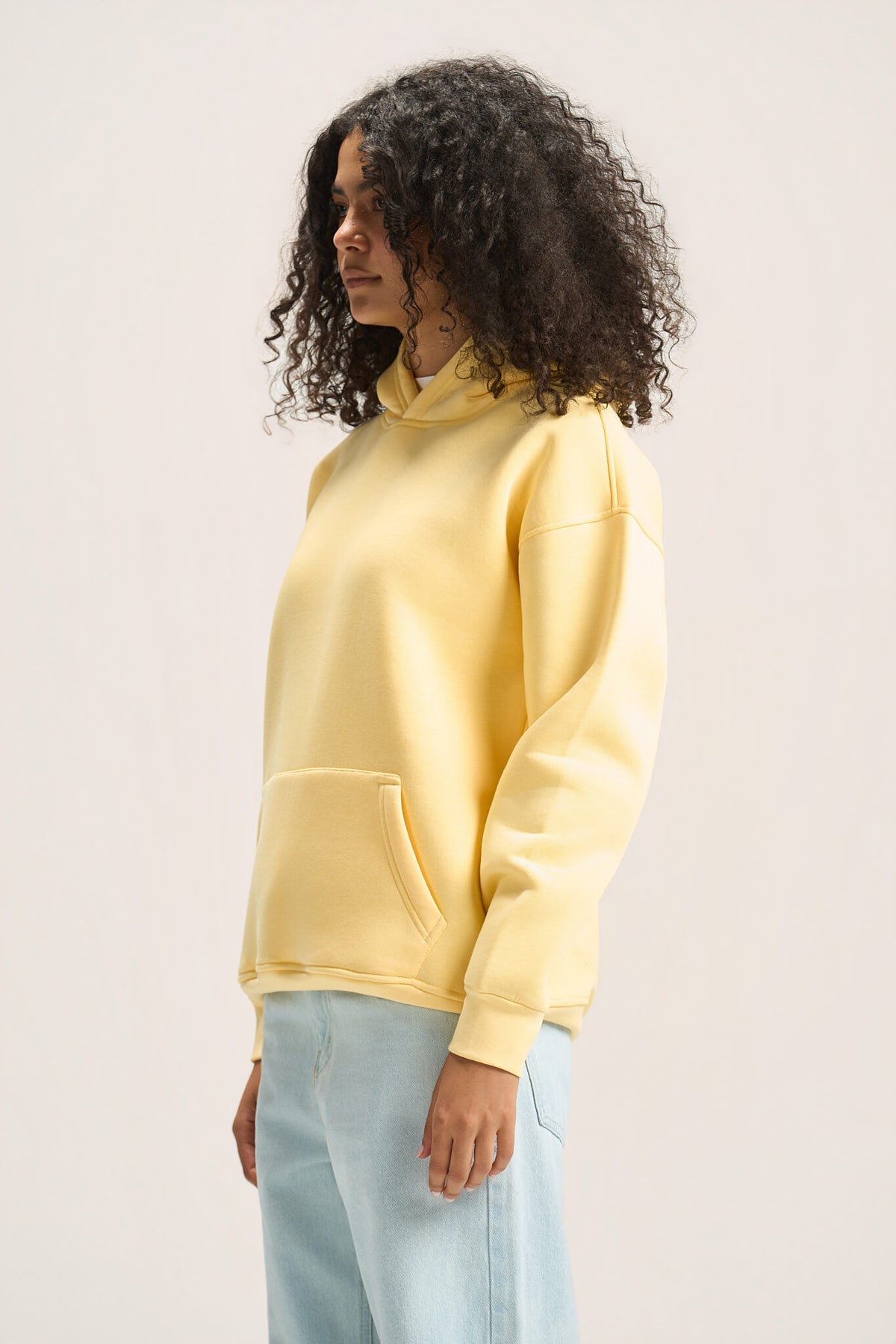 BUTTERMILK YELLOW OVER-SIZED HOODIE