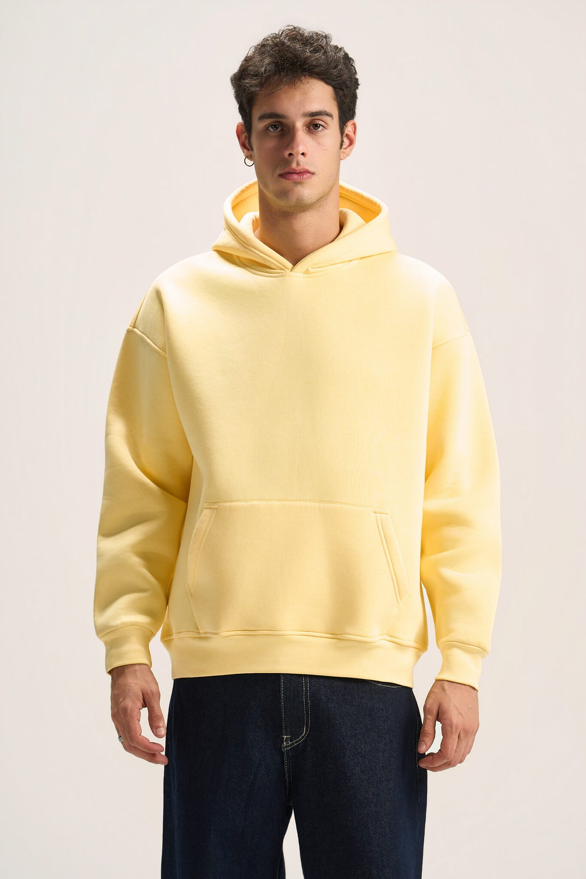 BUTTERMILK YELLOW OVER-SIZED HOODIE