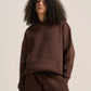 DARK BROWN OVER-SIZED HOODIE