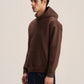 DARK BROWN OVER-SIZED HOODIE