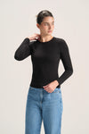 ROUND NECK LONG SLEEVE TOP