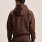DARK BROWN ESSENTIAL ZIP UP HOODIE