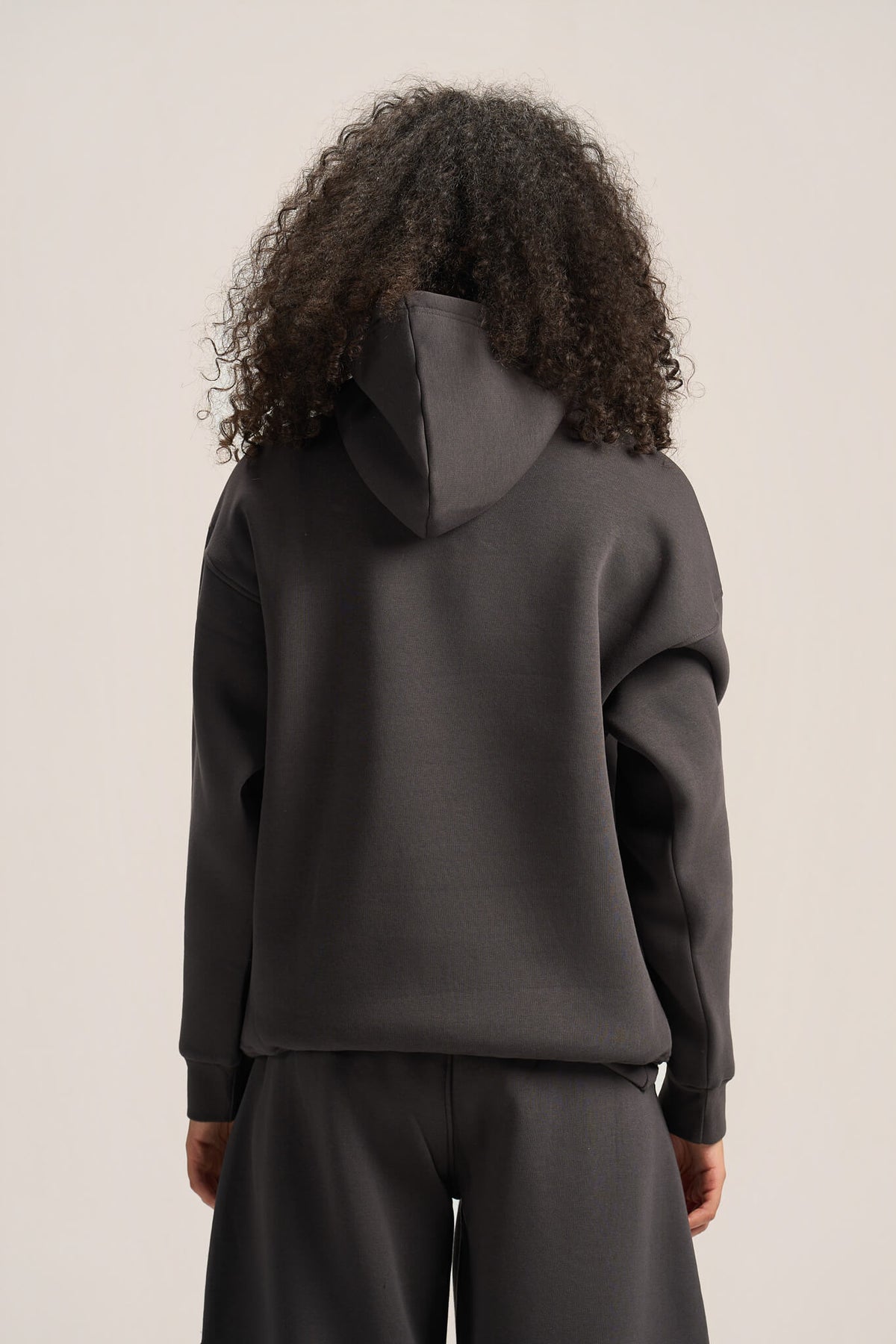 CHARCOAL GREY OVER-SIZED HOODIE