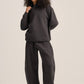 CHARCOAL GREY BARREL FIT SWEATPANTS