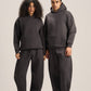 CHARCOAL GREY BARREL FIT SWEATPANTS