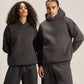 CHARCOAL GREY OVER-SIZED HOODIE