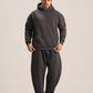 CHARCOAL GREY BARREL FIT SWEATPANTS