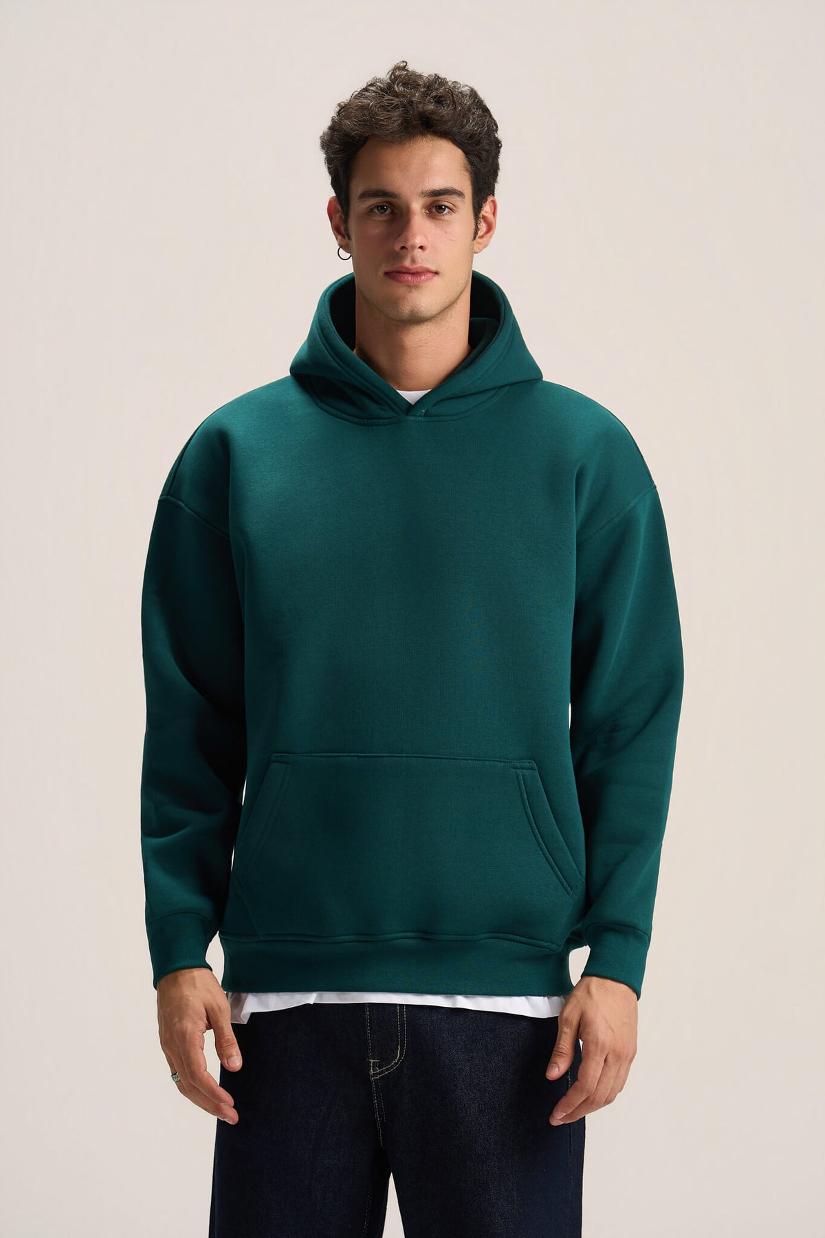 TEAL OVER-SIZED HOODIE