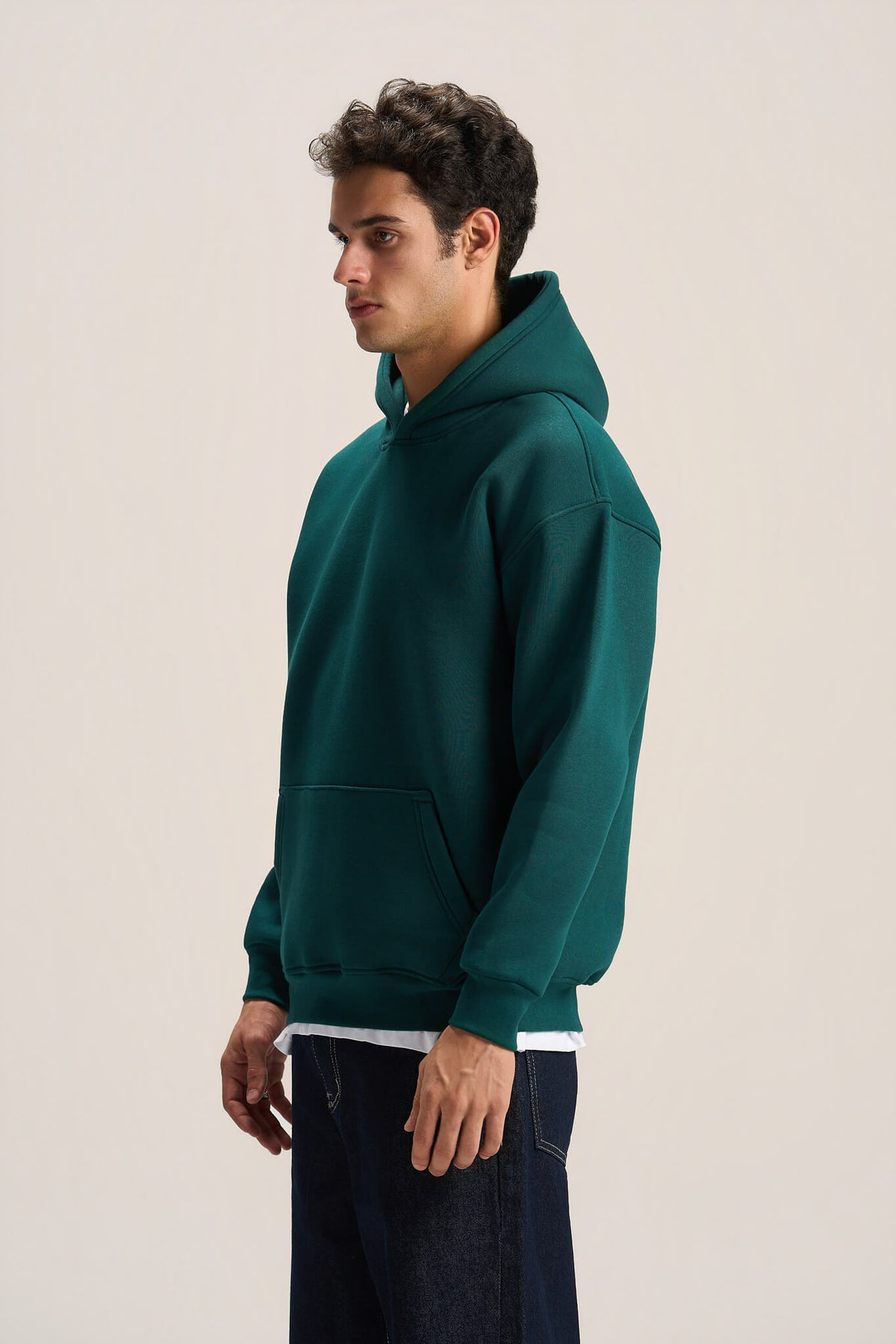 TEAL OVER-SIZED HOODIE