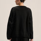 BLACK COZY KNIT PULLOVER
