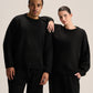 BLACK COZY KNIT PULLOVER