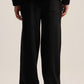 BLACK COZY KNIT PANTS