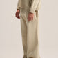 LIGHT BEIGE COZY KNIT PANTS