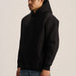 BLACK OVER-SIZED HOODIE