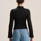KEYHOLE LONG SLEEVE TOP