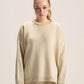 LIGHT BEIGE COZY KNIT PULLOVER