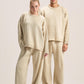 LIGHT BEIGE COZY KNIT PANTS