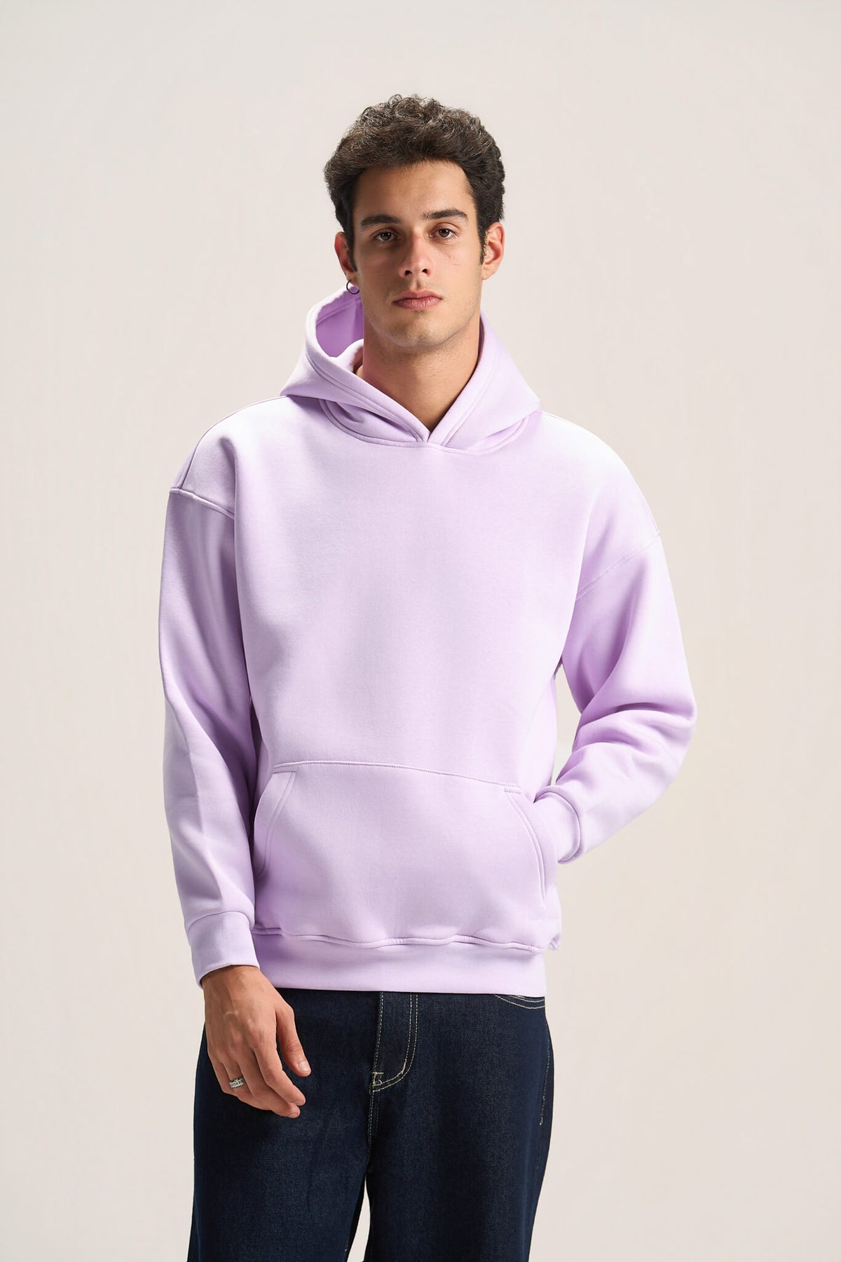 LAVENDER OVER-SIZED HOODIE