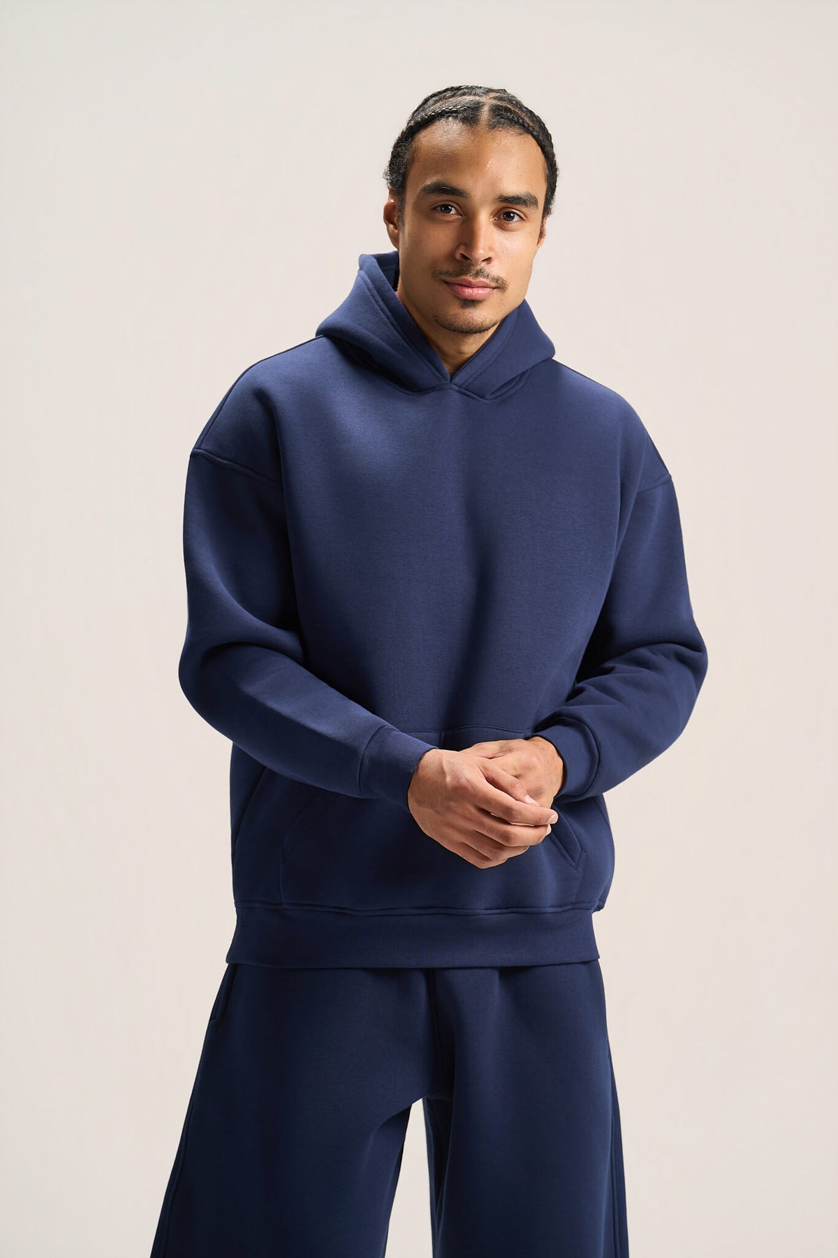 NAVY BLUE OVER-SIZED HOODIE