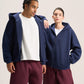NAVY BLUE ESSENTIAL ZIP UP HOODIE