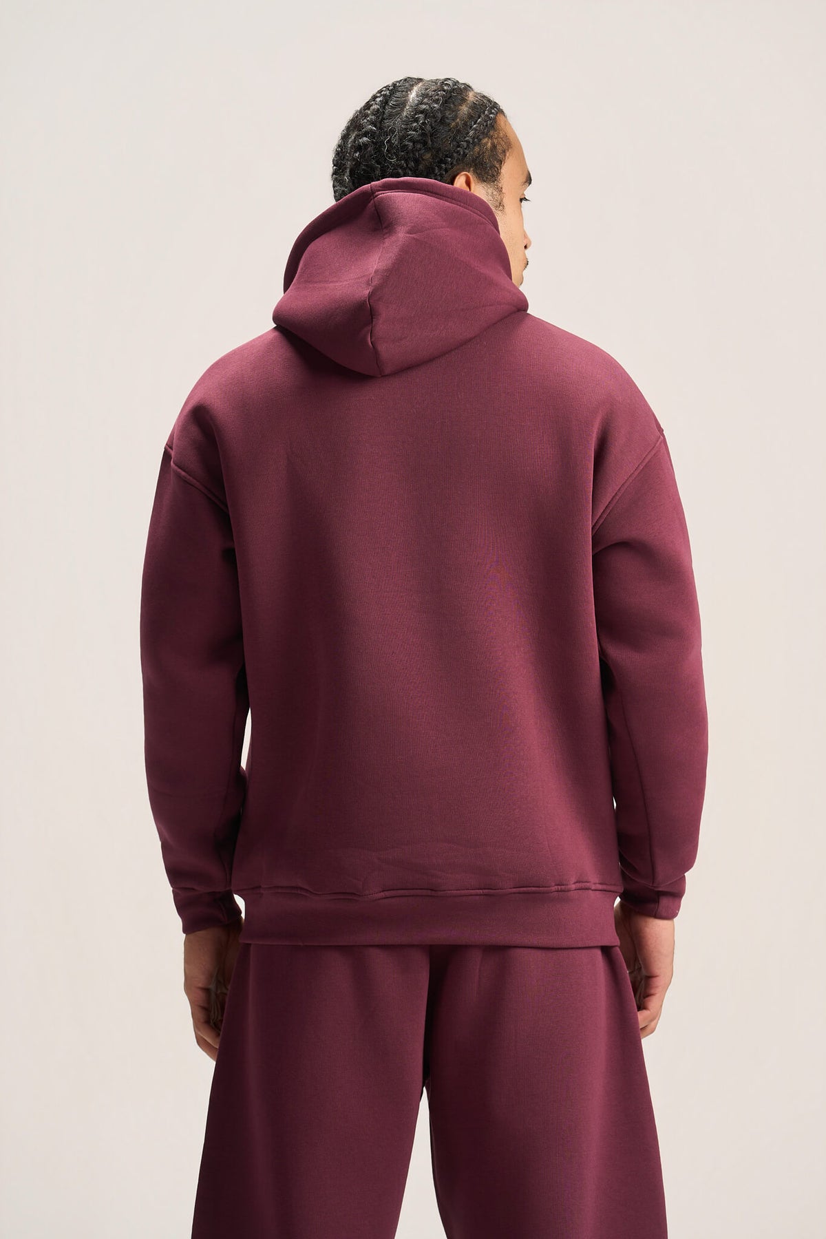 BURGUNDY OVER-SIZED HOODIE