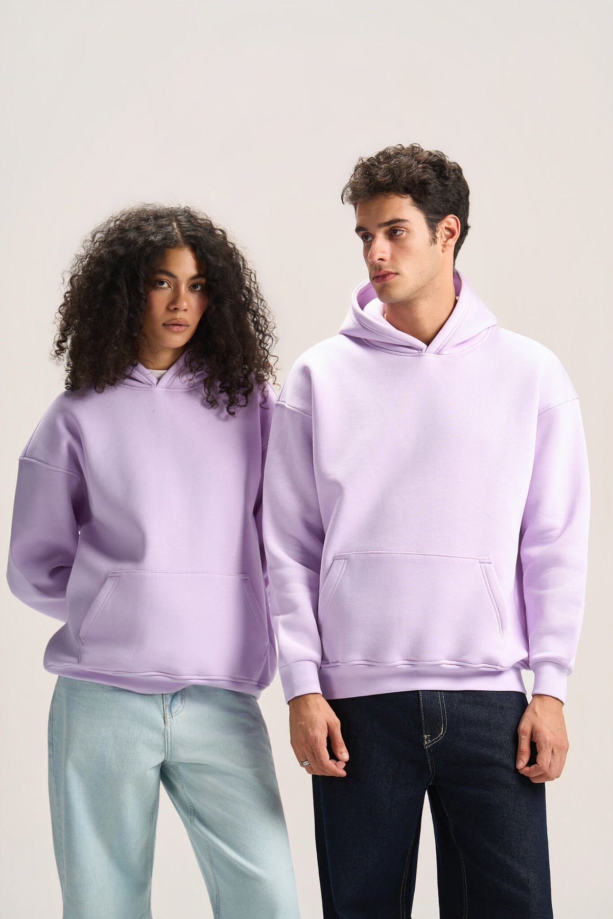 LAVENDER OVER-SIZED HOODIE