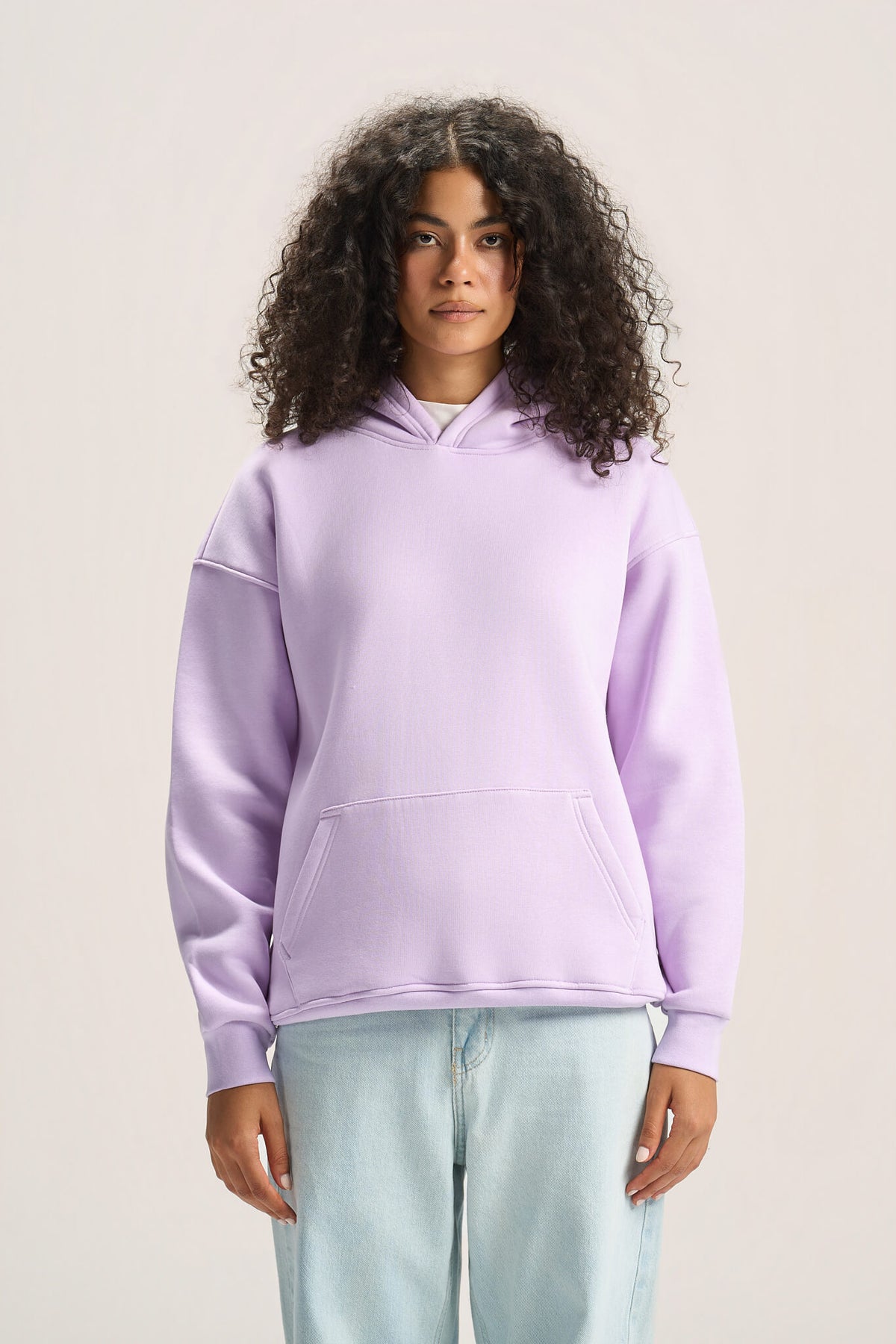 LAVENDER OVER-SIZED HOODIE