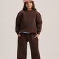 DARK BROWN LITTLE ONES RELAXED-FIT SWEATPANT