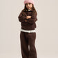 DARK BROWN LITTLE ONES RELAXED-FIT SWEATPANT