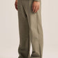 OLIVE SOFT RELAXED FIT PANTS