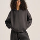 CHARCOAL GREY ESSENTIAL ZIP UP HOODIE