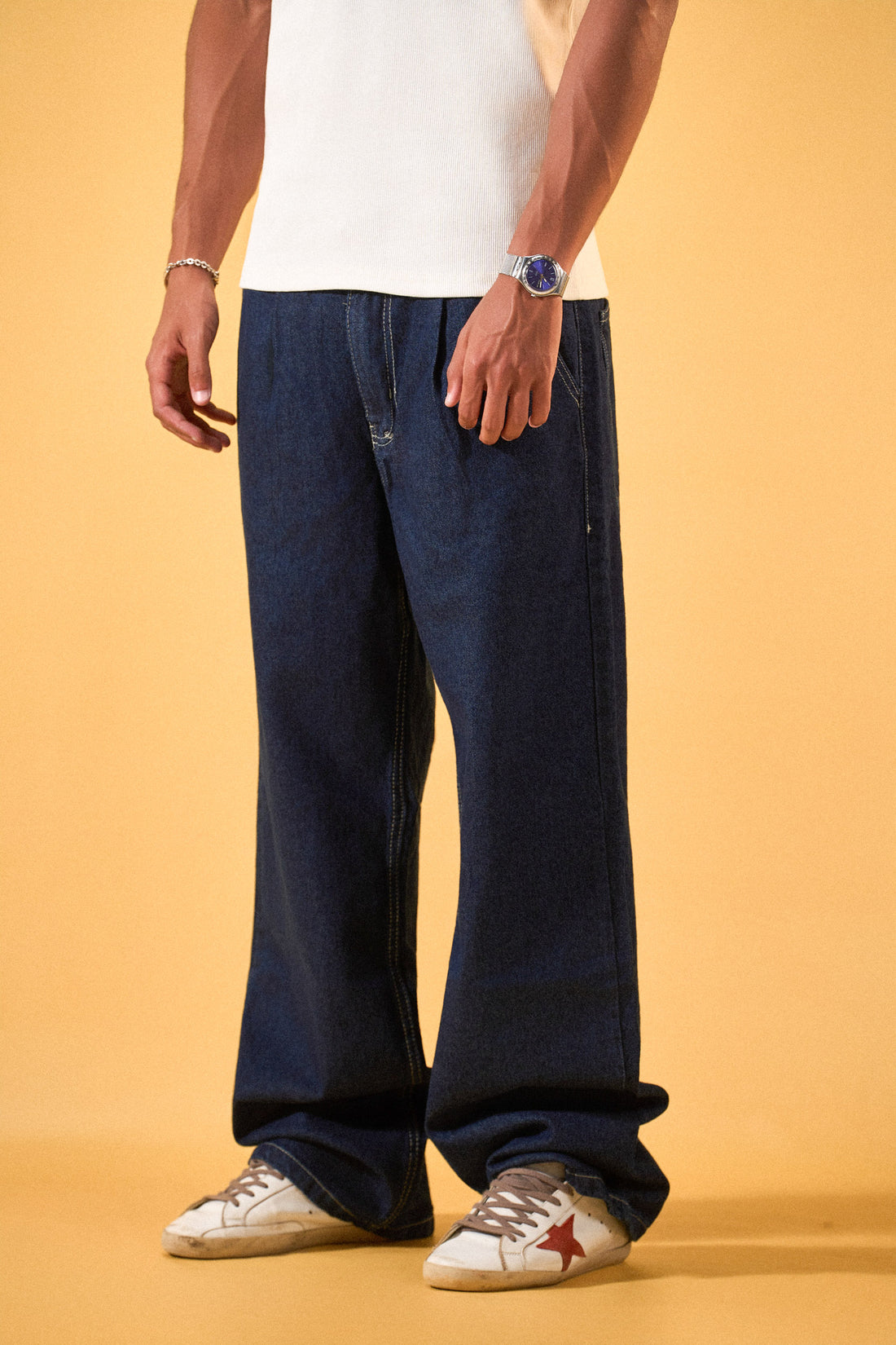 MEN'S RAW DENIM PANTS