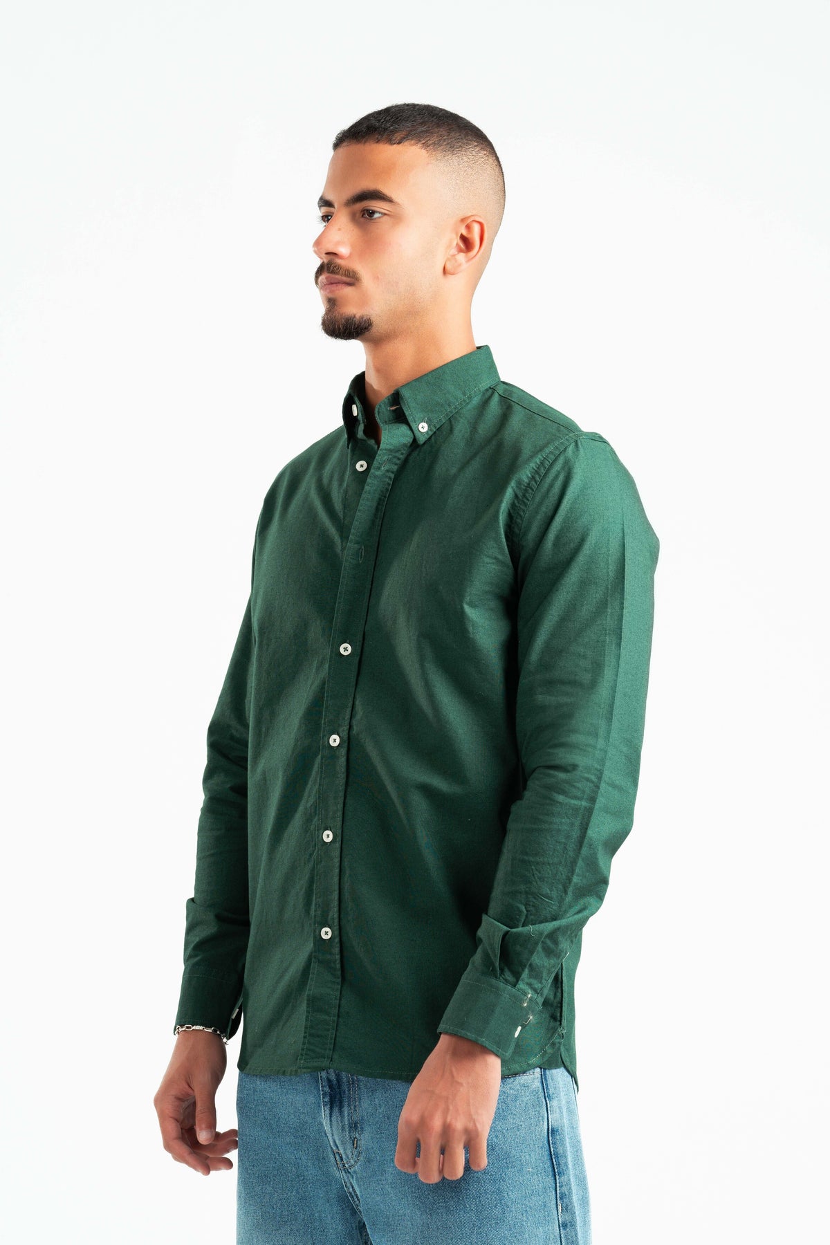DARK GREEN OXFORD SHIRT