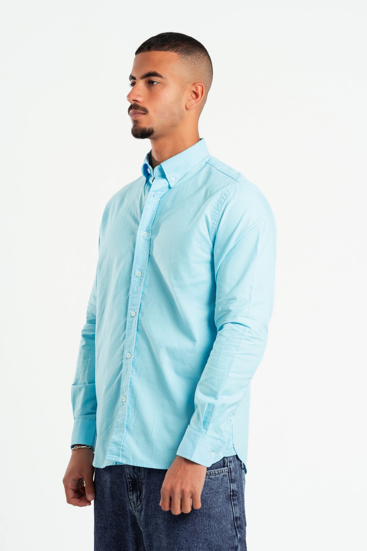 AQUA OXFORD SHIRT