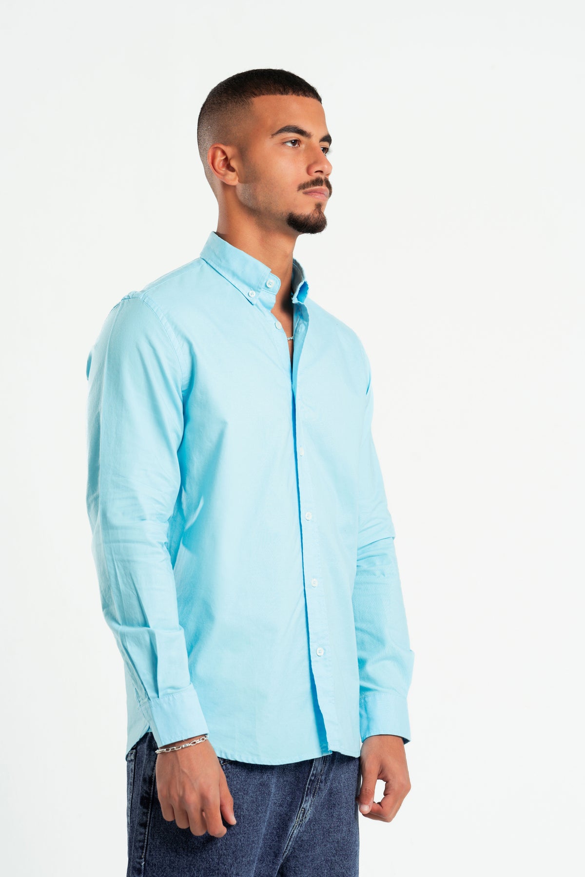AQUA OXFORD SHIRT