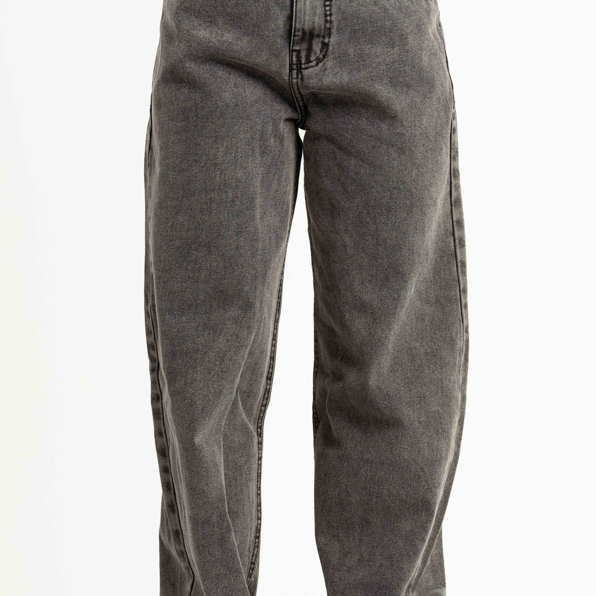 DARK GREY OVERSIZED DENIM PANTS