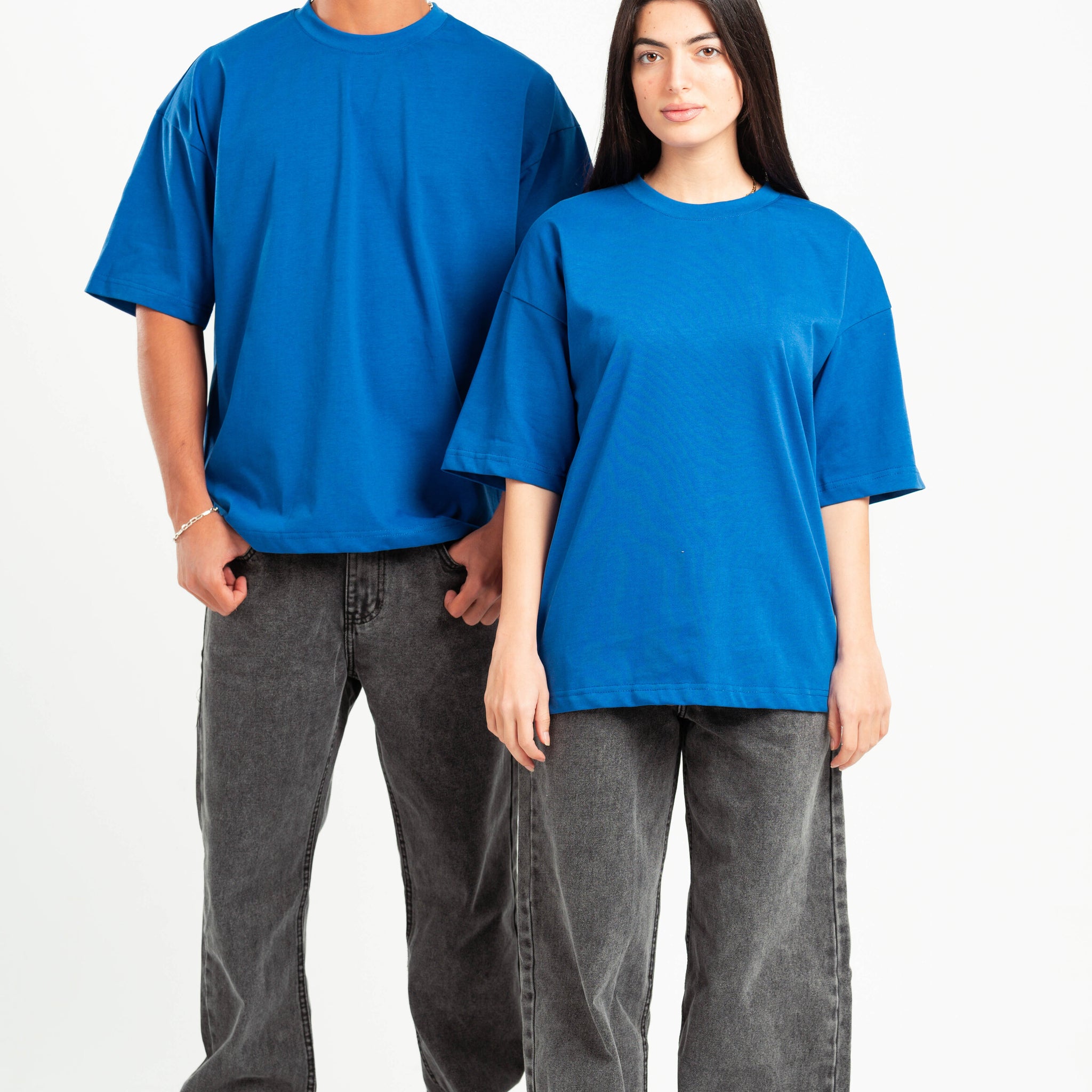 ELECTRIC BLUE HEAVY WEIGHT BOX-TEE
