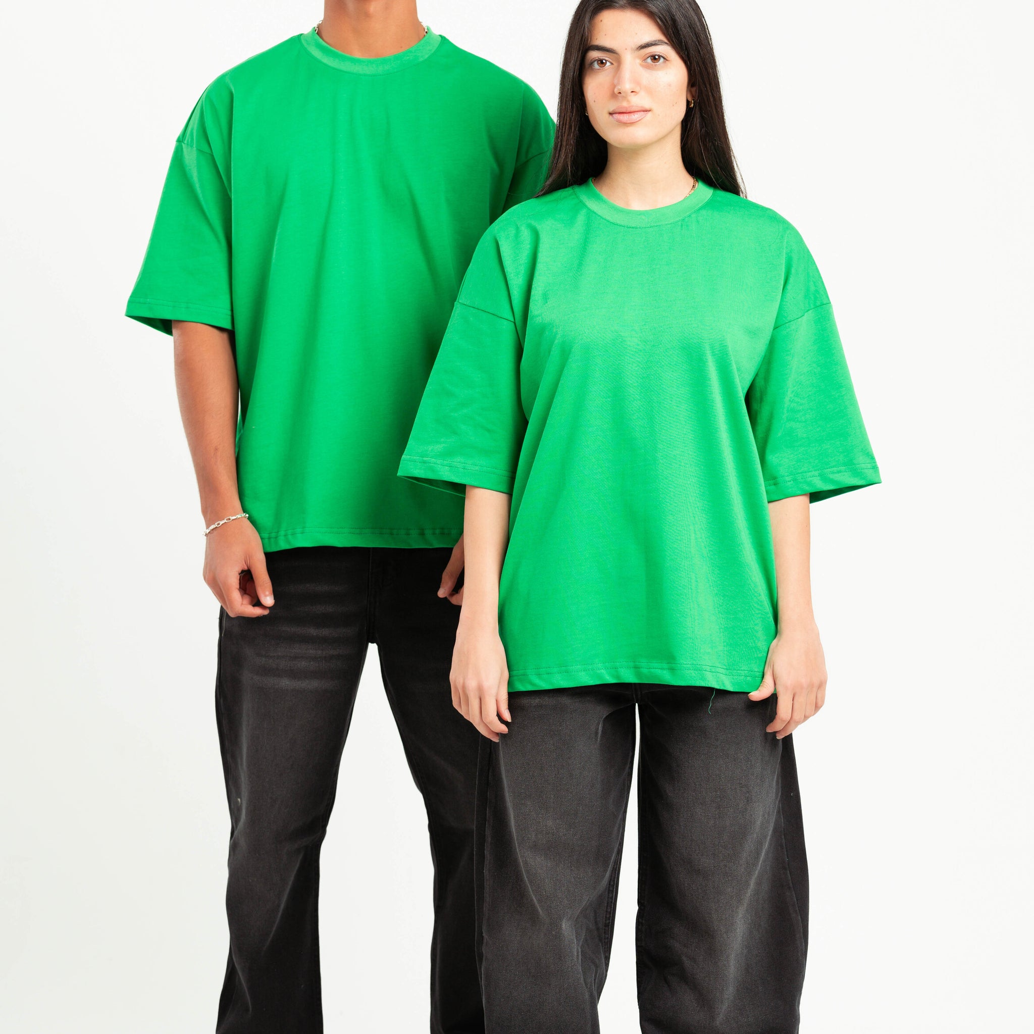 GREEN HEAVY WEIGHT BOX-TEE
