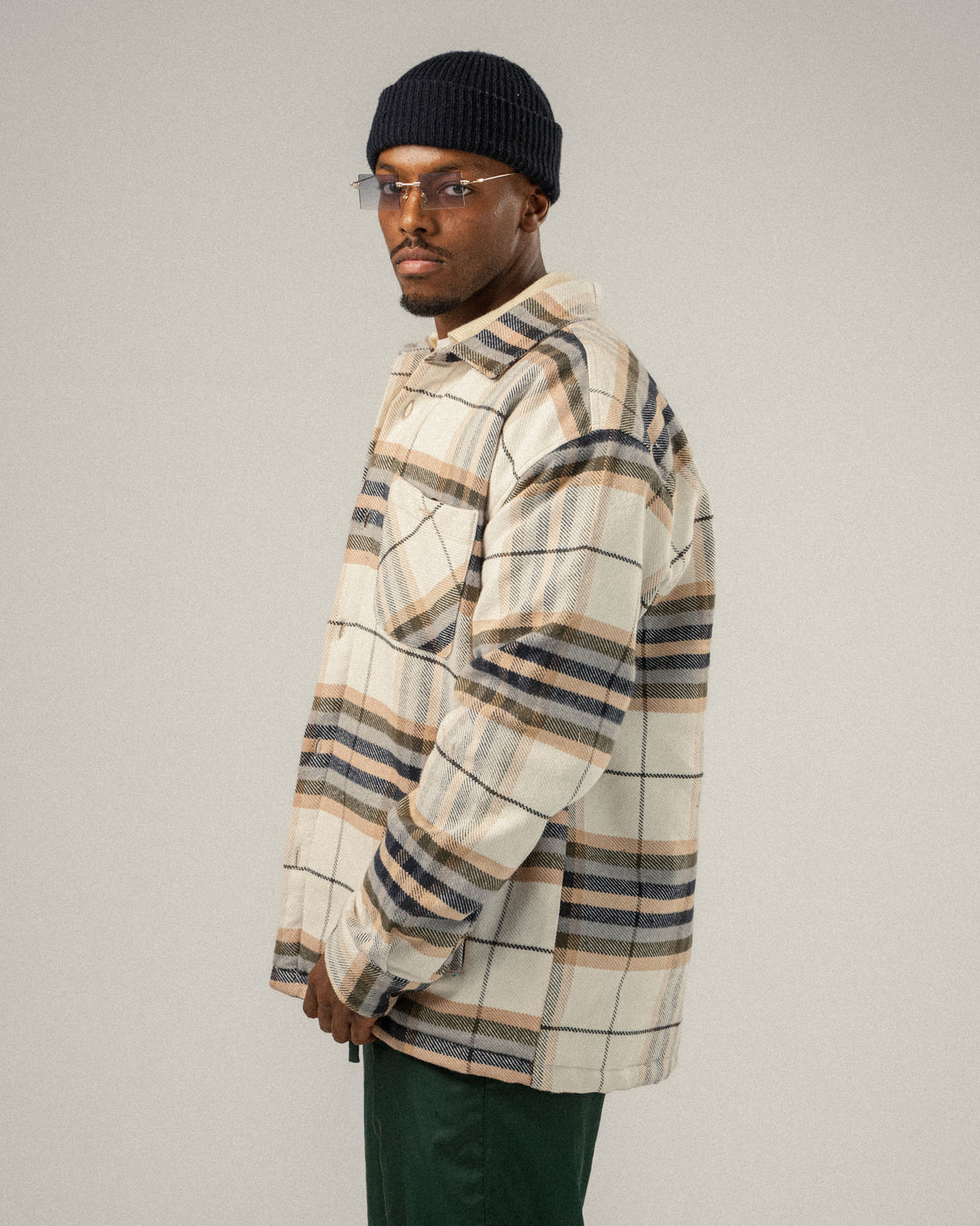 OFF-WHITE PLAID JACKET